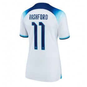 Damen Fußballbekleidung England Marcus Rashford #11 Heimtrikot WM 2022 Kurzarm